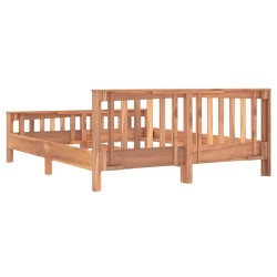 Cadre de lit Bois de teck massif 160x200 cm 