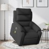 Fauteuil de massage inclinable Noir Tissu 