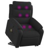 Fauteuil de massage inclinable Noir Tissu 