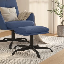 Repose-pied Bleu 60x60x36 cm Tissu 