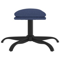 Repose-pied Bleu 60x60x36 cm Tissu 