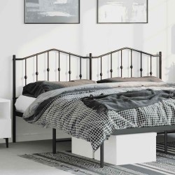 Tête de lit métal noir 180 cm 