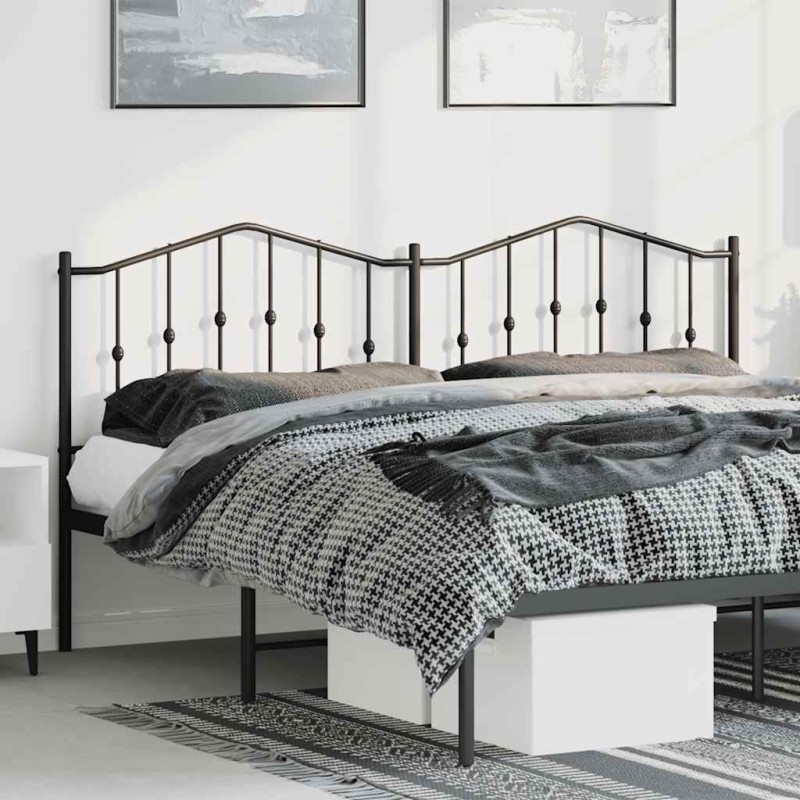Tête de lit métal noir 180 cm Tête de lit métal noir 180 cm