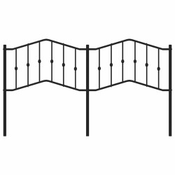 Tête de lit métal noir 180 cm 