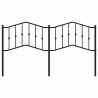 Tête de lit métal noir 180 cm 