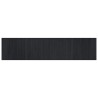 Tapis rectangulaire noir 70x300 cm bambou 