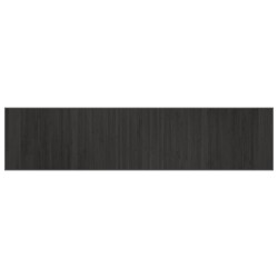 Tapis rectangulaire gris 70x300 cm bambou 