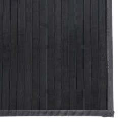 Tapis rectangulaire gris 70x300 cm bambou 