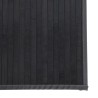 Tapis rectangulaire gris 70x300 cm bambou 