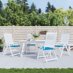Coussins de chaise jardin lot de 6 bleu 40x40x3 cm tissu oxford 