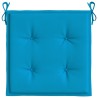 Coussins de chaise jardin lot de 6 bleu 40x40x3 cm tissu oxford 