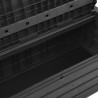 Banc de rangement de jardin 132,5 cm plastique anthracite 