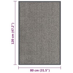 Paillasson touffeté 80x120 cm Marron clair 