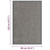 Paillasson touffeté 80x120 cm Marron clair 