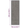 Paillasson touffeté 60x180 cm Marron clair 