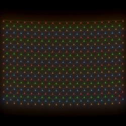 Filet lumineux coloré de Noël 3x3 m 306 LED Intérieur/extérieur 