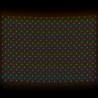 Filet lumineux coloré de Noël 3x3 m 306 LED Intérieur/extérieur 