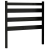 Tête de lit Noir 81x4x100 cm Bois massif de pin 