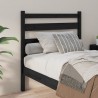 Tête de lit Noir 81x4x100 cm Bois massif de pin 