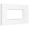 Ensemble de meubles TV 8 pcs Blanc Bois d'ingénierie 