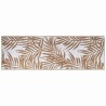 Tapis d'extérieur marron et blanc 80x250 cm design réversible 
