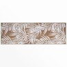 Tapis d'extérieur marron et blanc 80x250 cm design réversible 