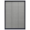 Moustiquaire plissée pour fenêtre Aluminium Anthracite 80x120cm 