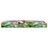 Coussin de palette pour banc Jungle tropicale 110x40x8 cm Tissu Oxford 
