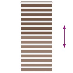 Store zèbre marron 110x230cm largeur du tissu 105,9cm polyester 