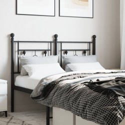 Tête de lit métal noir 120 cm 