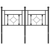 Tête de lit métal noir 120 cm 