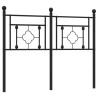 Tête de lit métal noir 120 cm 