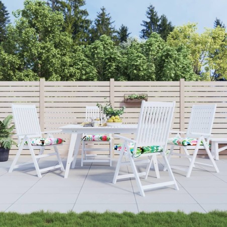 Coussins de chaise lot de 4 multicolore 40x40x7 cm tissu 