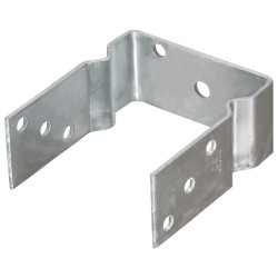 Piquets de clôture 6 pcs Argenté 12x6x15 cm Acier galvanisé 