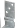 Piquets de clôture 6 pcs Argenté 12x6x15 cm Acier galvanisé 