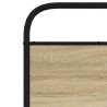 Tête de lit chêne sonoma 80 cm acier et bois d'ingénierie 