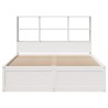 Cadre de lit sans matelas blanc 120x190 cm bois de pin massif 