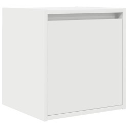 Table de chevet murale blanc 38x34x40 cm 