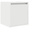 Table de chevet murale blanc 38x34x40 cm 