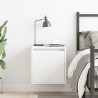 Table de chevet murale blanc 38x34x40 cm 