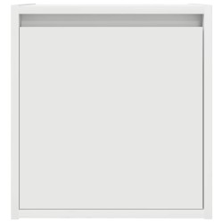 Table de chevet murale blanc 38x34x40 cm 