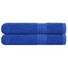Serviettes de sauna 2 pcs bleu 80x200 cm 360 g/m² 100% coton 