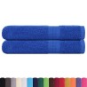Serviettes de sauna 2 pcs bleu 80x200 cm 360 g/m² 100% coton 