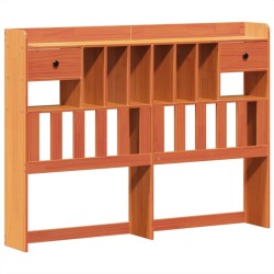 Cadre de lit sans matelas cire marron 150x200cm bois pin massif 