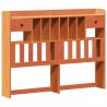 Cadre de lit sans matelas cire marron 150x200cm bois pin massif 