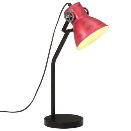 Lampe de bureau 25 W rouge délavé 17x17x60 cm E27 