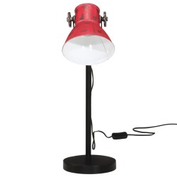 Lampe de bureau 25 W rouge délavé 17x17x60 cm E27 