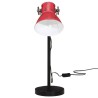 Lampe de bureau 25 W rouge délavé 17x17x60 cm E27 