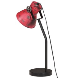 Lampe de bureau 25 W rouge délavé 17x17x60 cm E27 