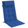 Coussins de chaise à dossier haut lot de 2 bleu royal 